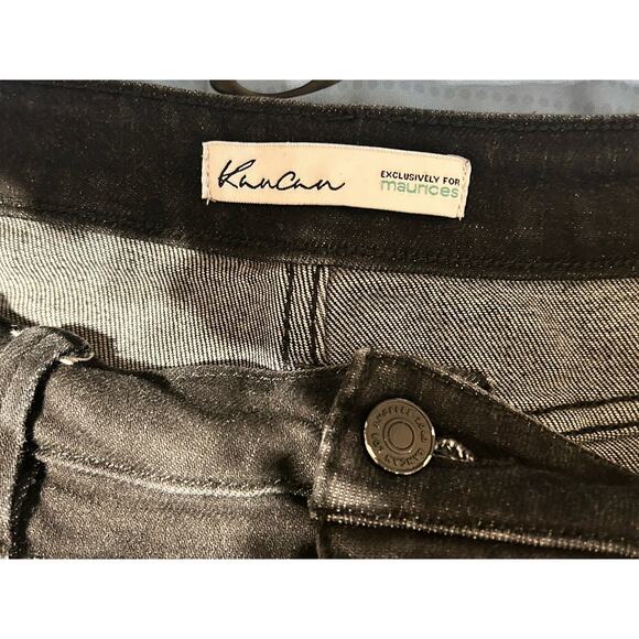 KanCan Boot Cut Raw Hem Women's Size 29/31 Black jeans high rise 90's - Picture 7 of 11